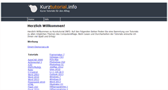 Desktop Screenshot of kurztutorial.info